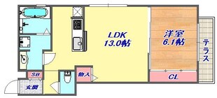 グレイスコート住吉本町の物件間取画像